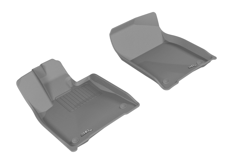 Lexus RX Floor Mats - Front - 3D MAXpider - Kagu - Gray - `16-`20